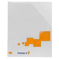 PASTA L EM LAMINADO DE PVC TRANSPARENTE COM RECORTE