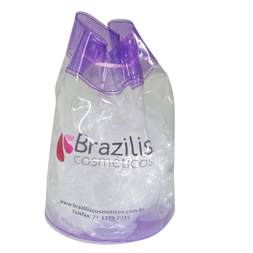 MOCHILA MARINHEIRO EM LAMINADO DE PVC CRISTAL