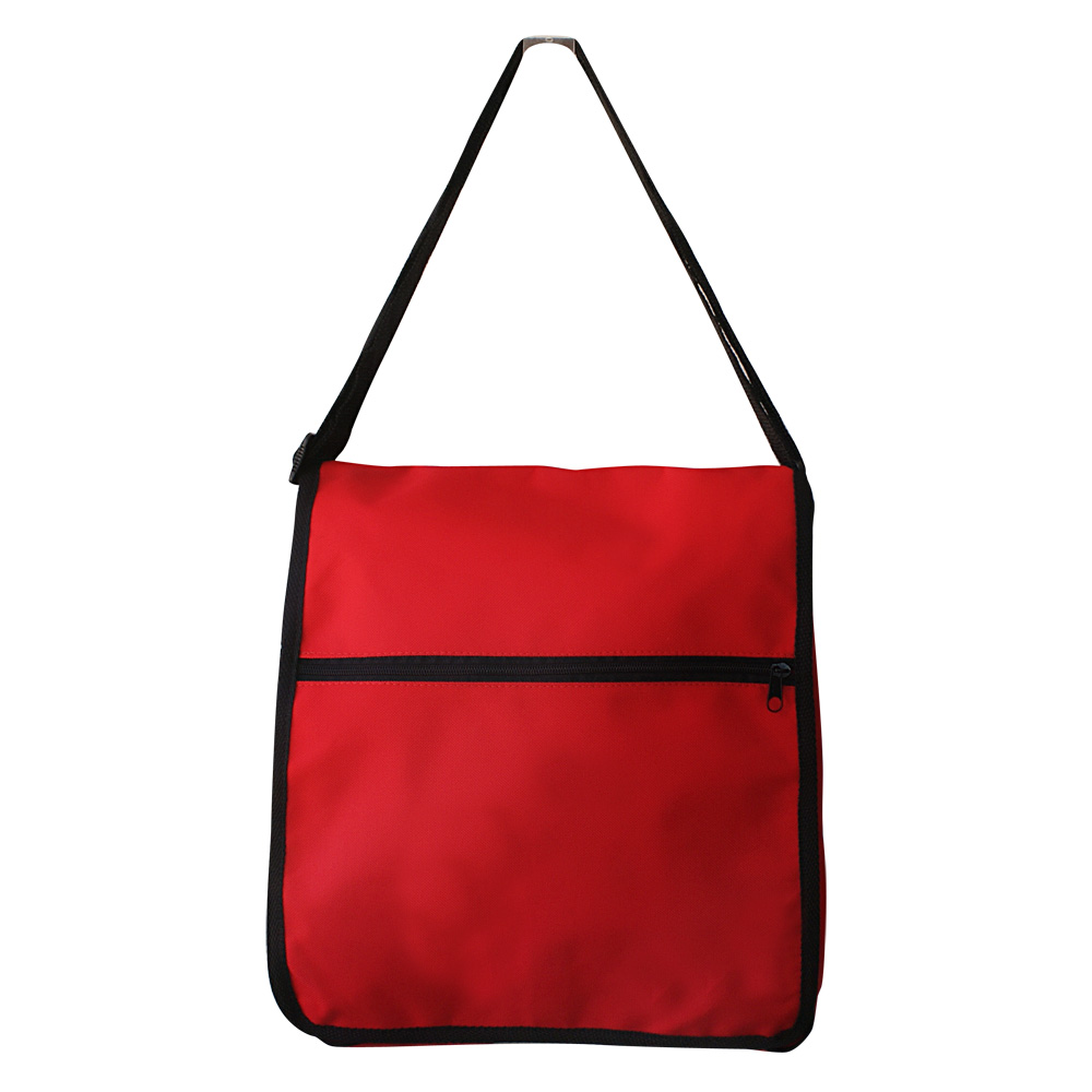 PASTA EM NYLON 600 COM BOLSO FRONTAL COM FECHO VELCRO