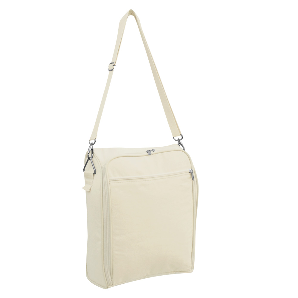 PASTA EM LONA 100% ALGODÃO PARA NOTEBOOK COM ALÇA DE OMBRO E BOLSO FRONTAL