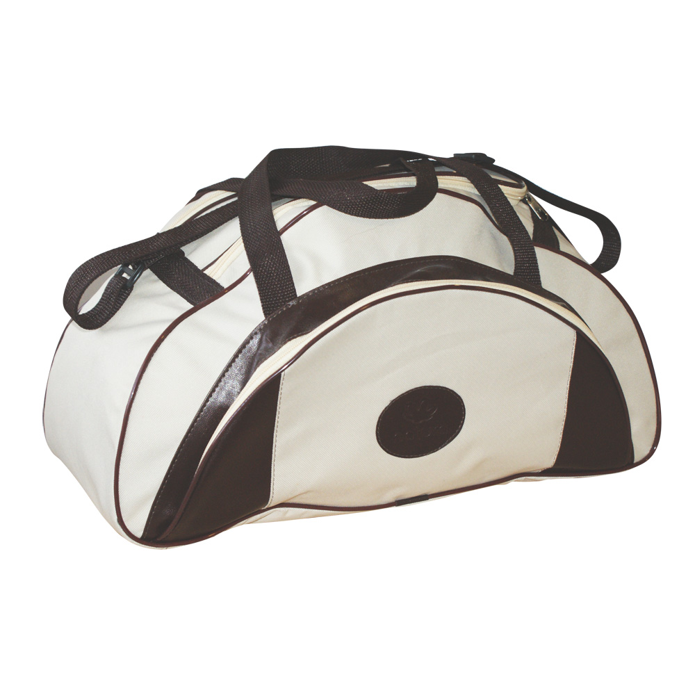 BOLSA DE VIAGEM NYLON 600 COM COURO SINTÉTICO