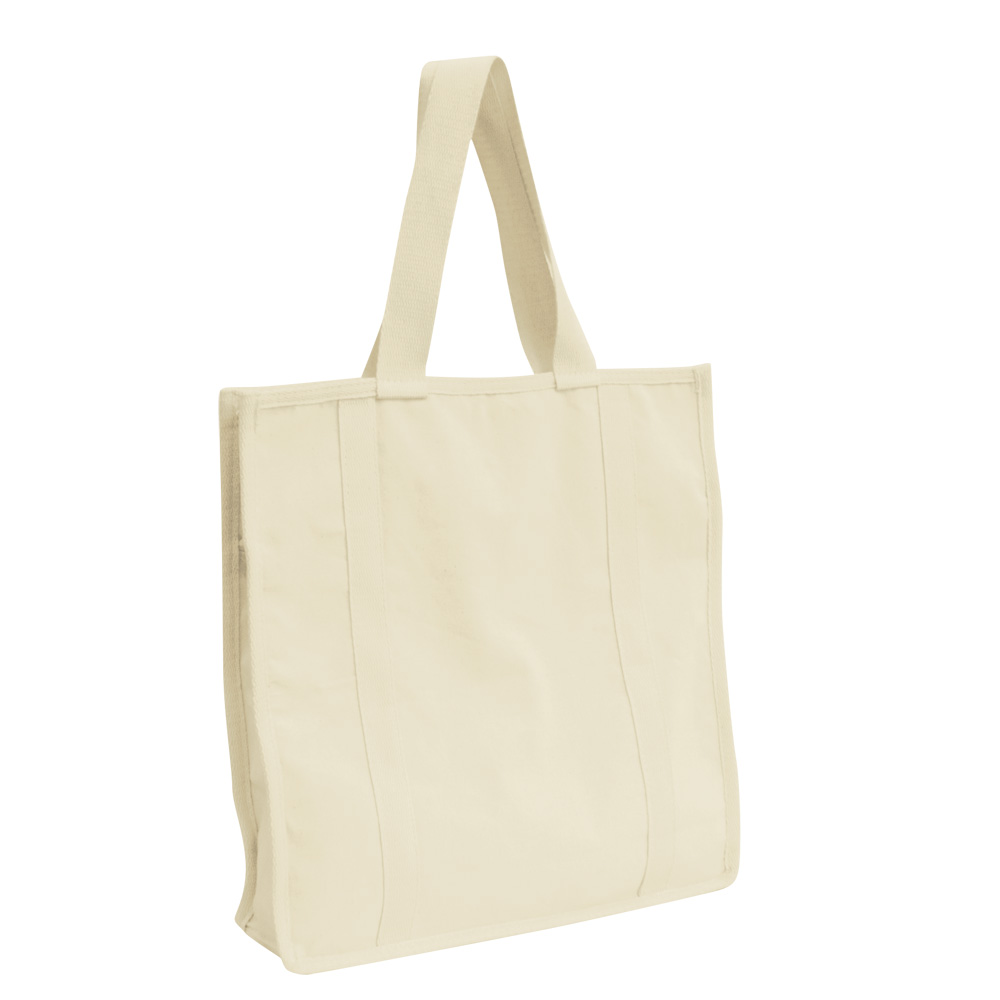 SACOLA EM LONA 100% ALGODÃO COM BOLSO INTERNO(14X12cm)