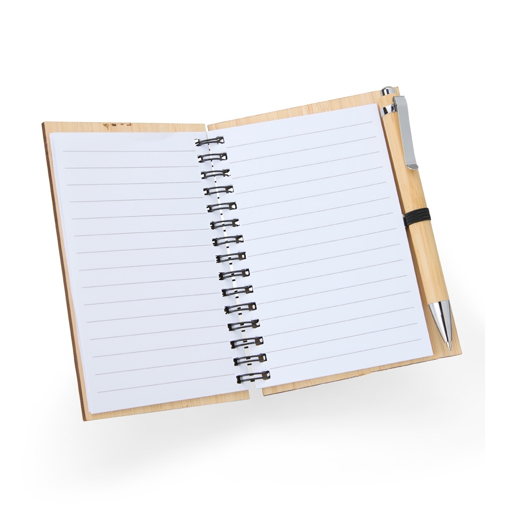Caderno de Bambu com Caneta — 2