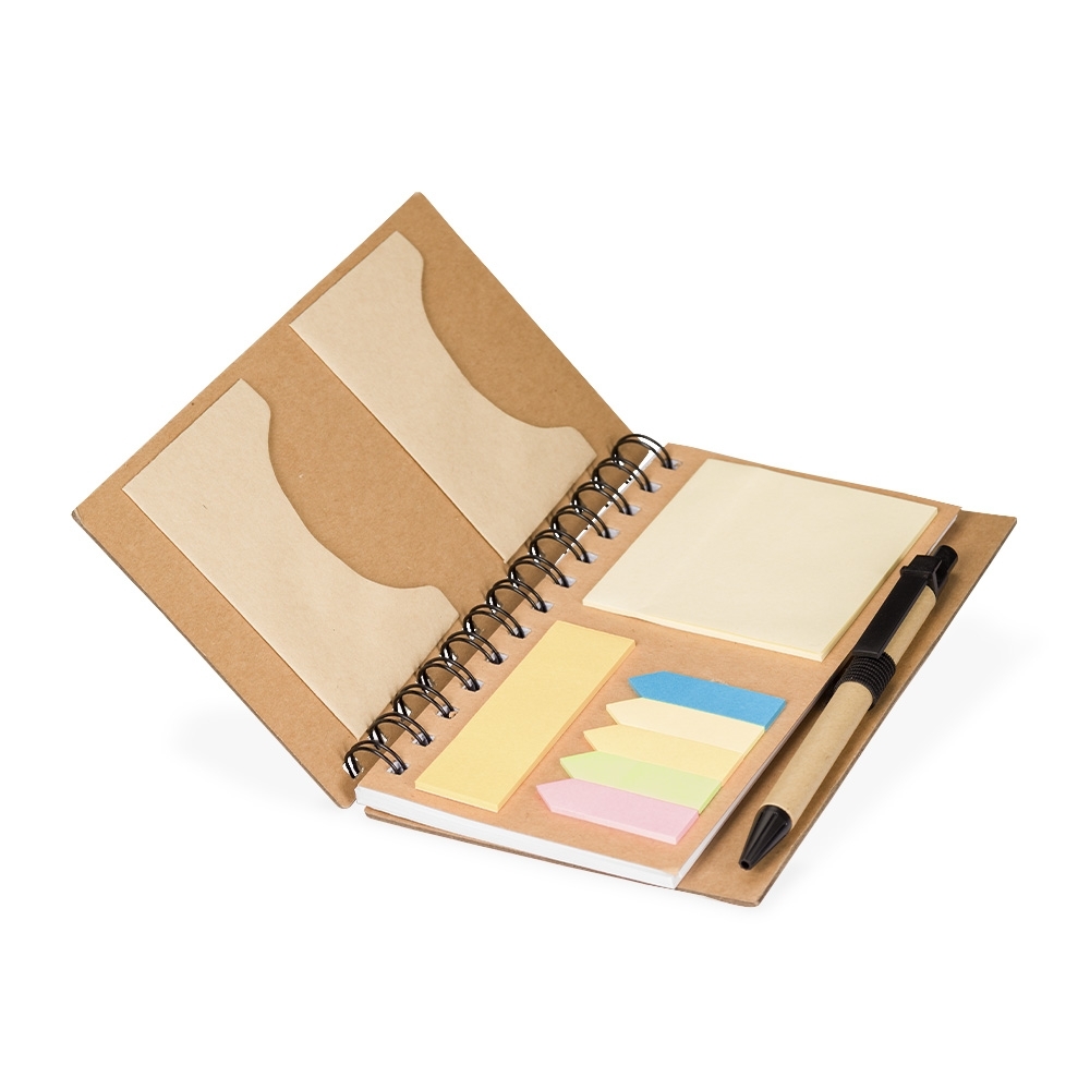 Caderno Ecológico com Autoadesivos e Caneta — 2