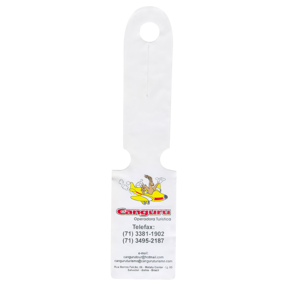 IDENTIFICADOR DE BAGAGEM EM LAMINADO PVC