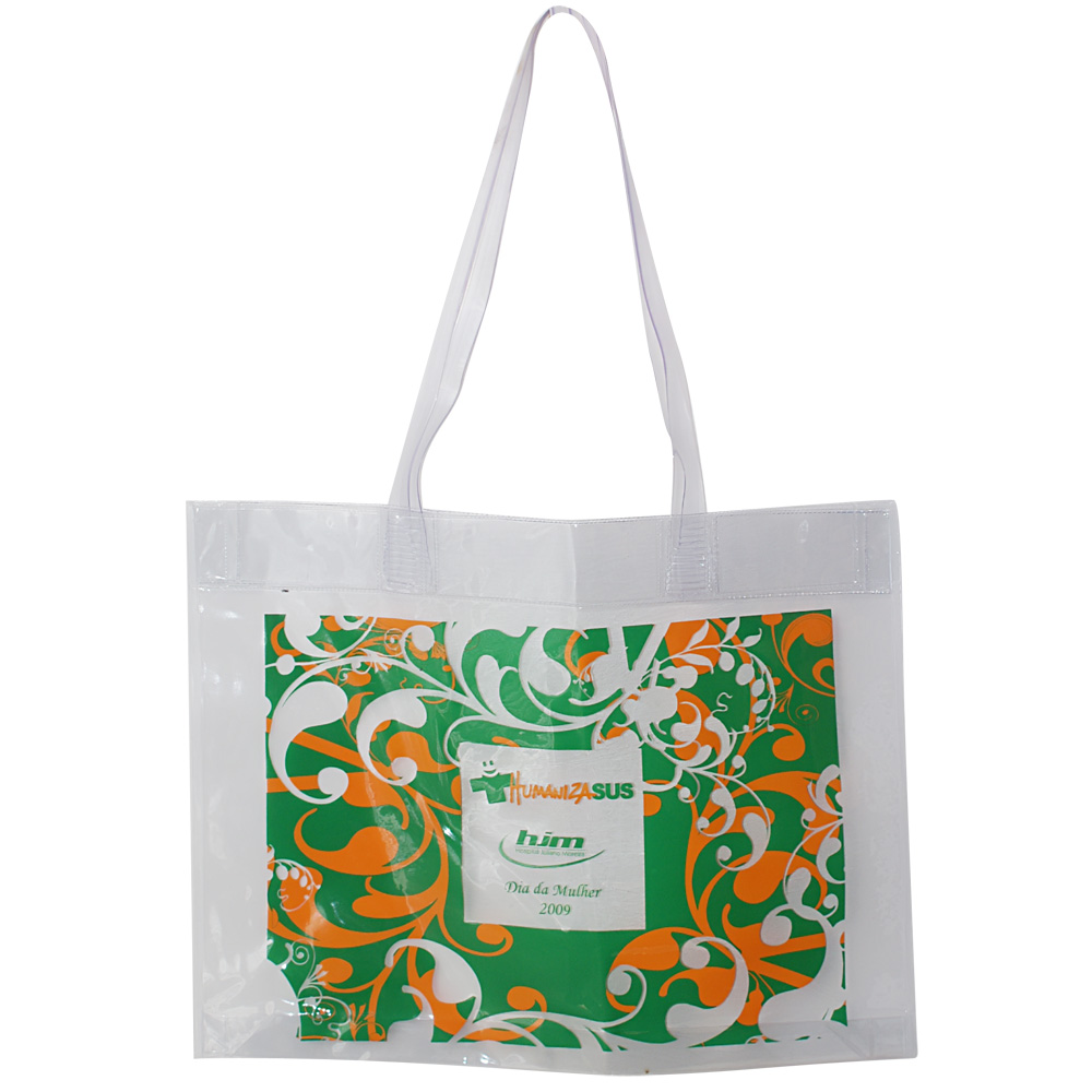 SACOLA DE PRAIA EM PVC CRISTAL 0,20