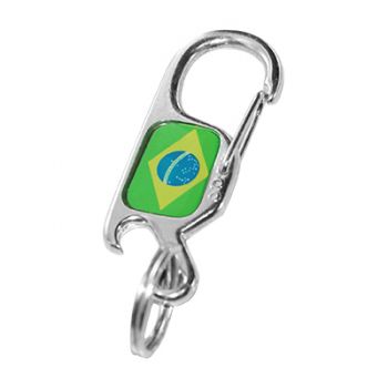 CHAVEIRO MOSQUETÃO COM ABRIDOR E ARGOLA