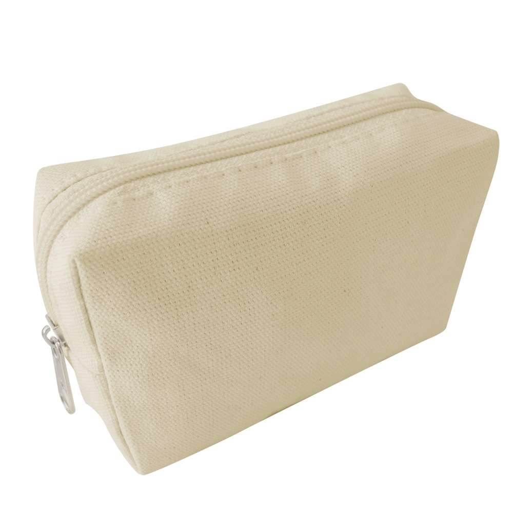 NECESSAIRE RETANGULAR EM LONA 100% ALGODÃO