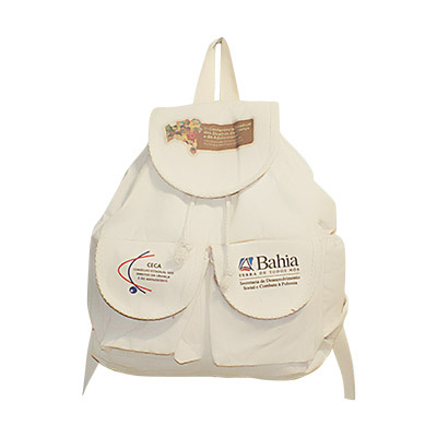 MOCHILA EM LONA 100% ALGODÃO