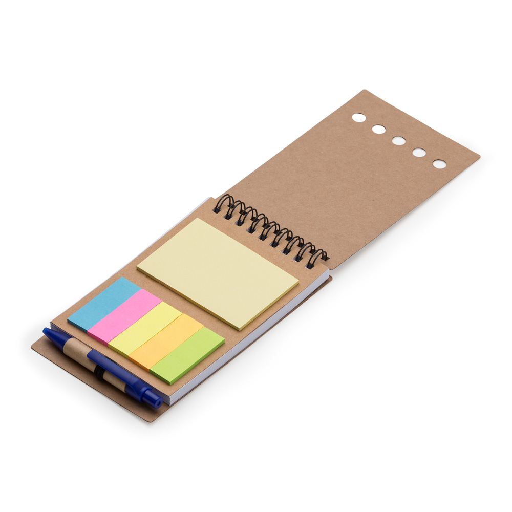 BLOCO ECOL. VETOR C/CANETA E POST IT- AZ — 2