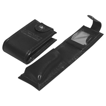 PORTA BATOM COM ESPELHO EM COURO SINTÉTICO - CAPACIDADE 1 BATOM